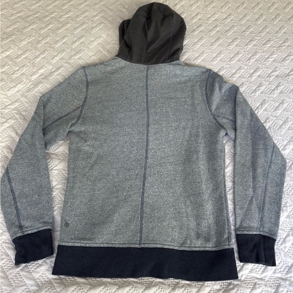 Lululemon Athletica Lulu Blue Zip-Up Hoodie Sweatshirt Men Medium Activewear - Picture 2 of 11